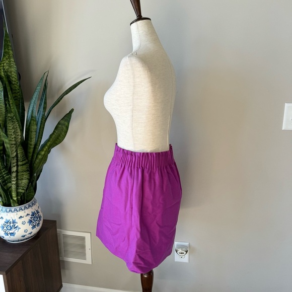 J. Crew Wool Blend Pull-On Sidewalk Skirt - Purple/Pink - Picture 8 of 8